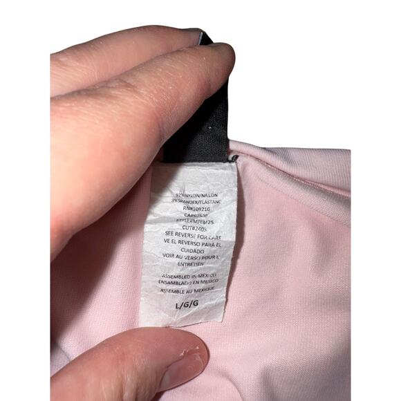 Windsor Pink Off Shoulder Long Sleeve Top Ruched Slim Fit Y2K Slim Stretch Sz Lg - Picture 6 of 6